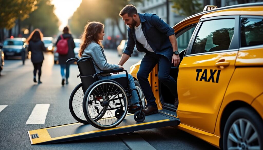 Améliorer l’accessibilité au transport des personnes avec les taxis