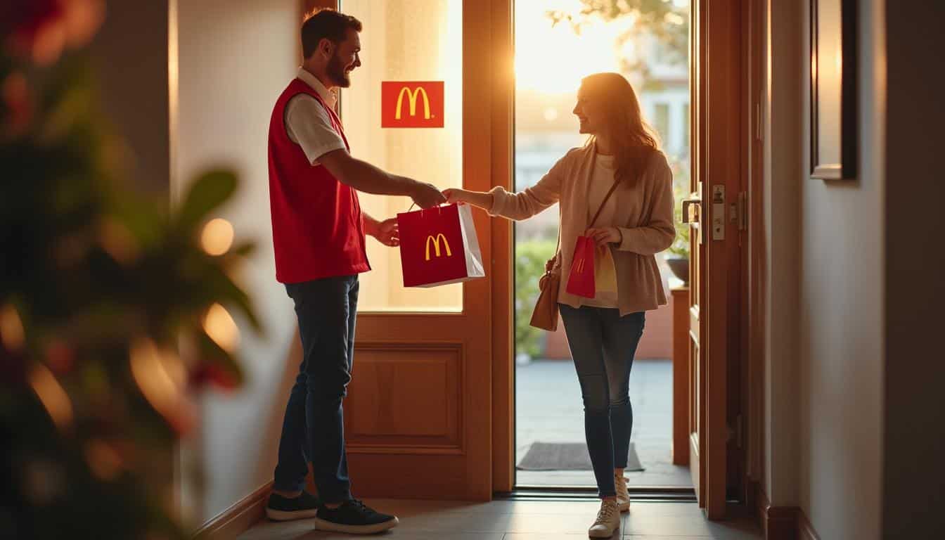 Illustration: Comment fonctionne le service de livraison à domicile chez McDo ?