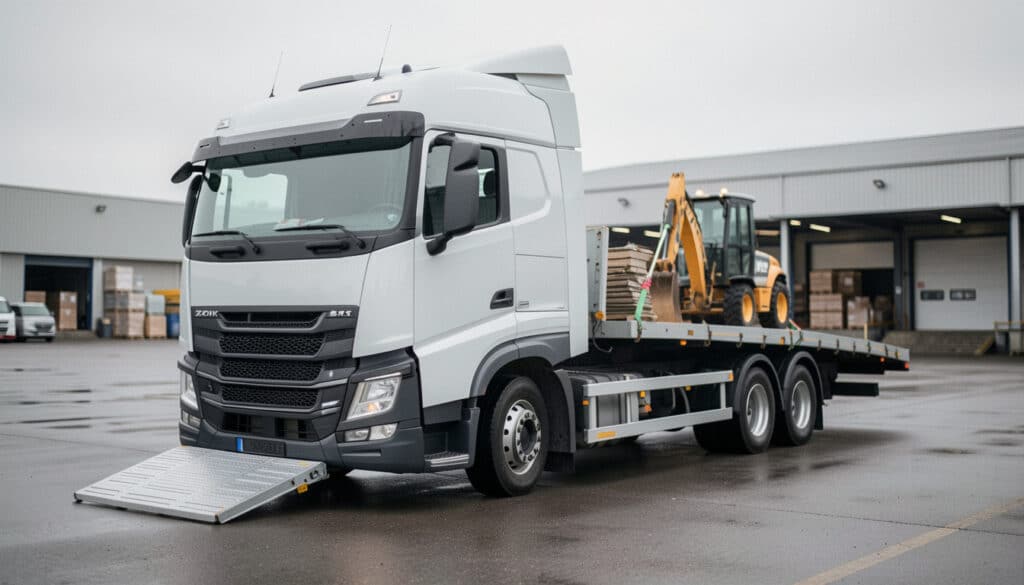 Camion plateau : usages, transport et location