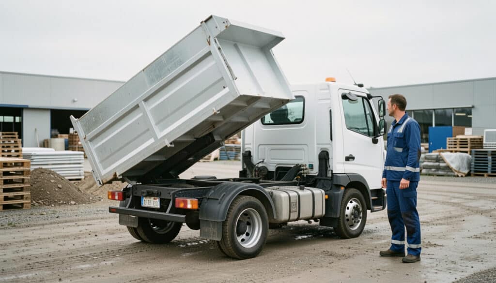 Camion benne de 3,5 tonnes : quel volume utile ?